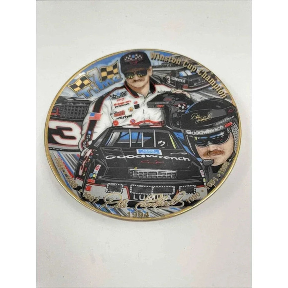 DALE EARNHARDT COLLECTOR PLATE Mint#3 7 TIME WINSTON CUP CHAMP GOODWRENCH - Picture 1 of 5
